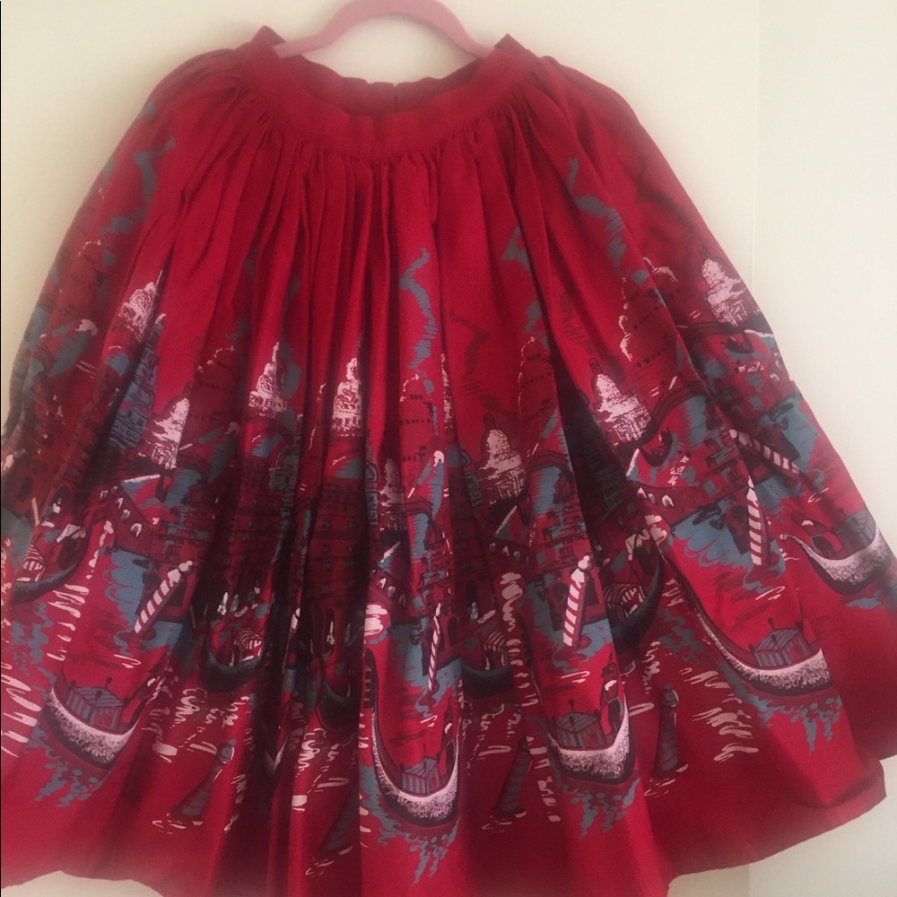 Pinup Girl Clothing, Italian Landscape Jenny Skirt